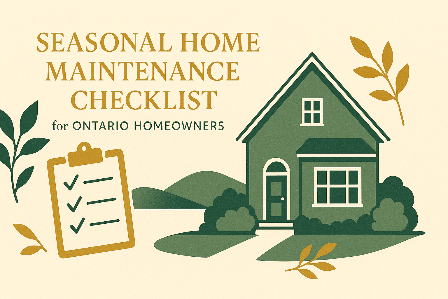 Seasonal Home Maintenance Checklist for Ontario Homeowners